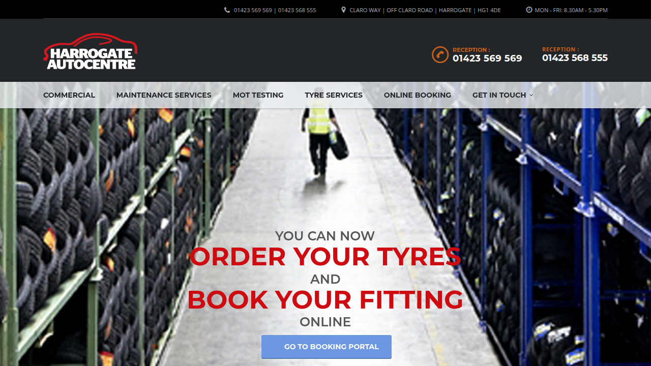 Harrogate Auto Centre website