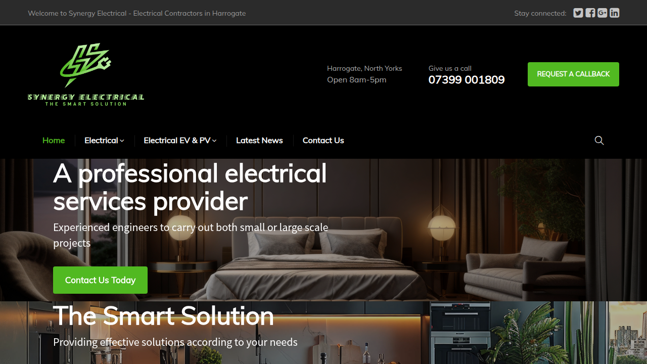 Synergy Electrical website